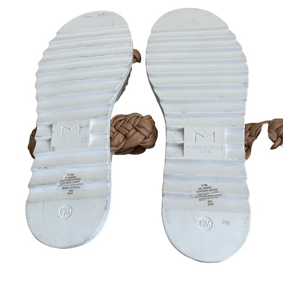 Marc Fisher Jaimee Leather Slide Sandal Size 8.5 - Picture 5 of 7